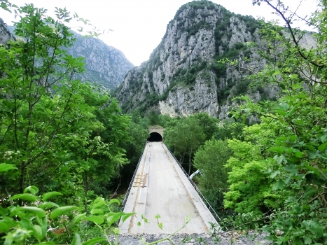 San Silvestro Tunnel western portal under refurbishment