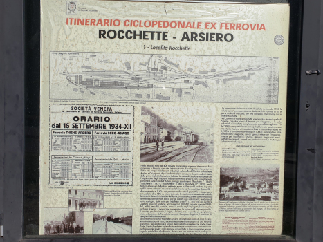 Info panel at Rocchetta Tunnel