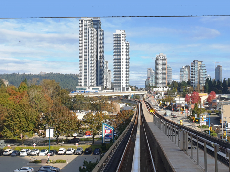 Expo Line and, on the backyard, Millennium Line Evergreen Extension