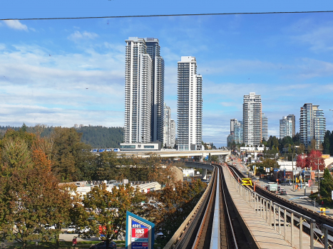 Expo Line and, on the backyard, Millennium Line Evergreen Extension