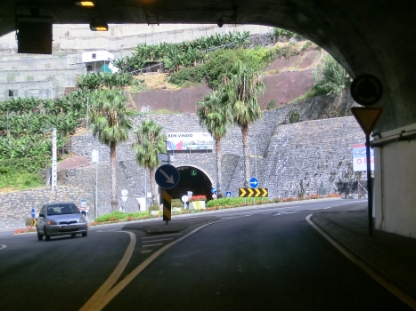 Calheta Tunnel eastern portal from Doutor Tunnel western portal
