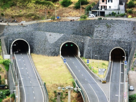 Fazenda Exit Branch Tunnel (on the right) and Fazenda Tunnel eastern portals
