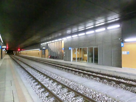 Zambana Station inside Pressano Tunnel