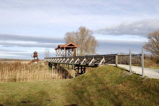 Die Brücke von der ungarischen Seite aus gesehen