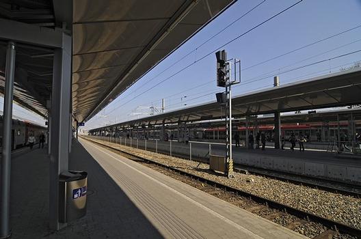 Bahnhof Wien Meidling, die ebenerdigen Gleisanlagen