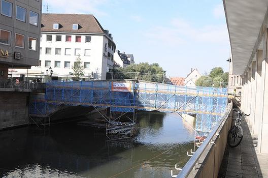 Museumsbrücke während der Sanierung