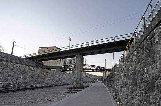 Verbindungsbahnbrücken über den Wienfluss
