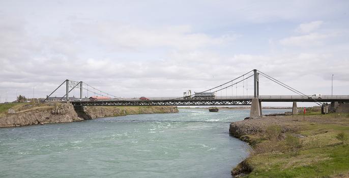 Hängebrücke in Selfoss