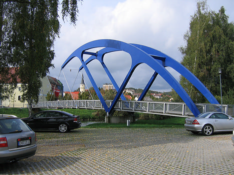 Fuß- und Radwegbrücke am Floßhafen, Cham