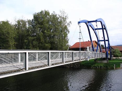 Fuß- und Radwegbrücke am Floßhafen, Cham