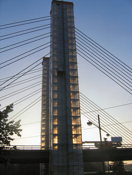 Cable-stayed bridge at Bremen-Neustadt
