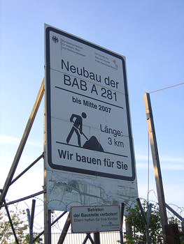 Pont haubané de l'A 281 à Brême-Neustadt