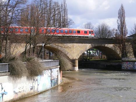 Bayreuth Railroad Bridge - carries the Dresden-Nürnberg and the Lichtenfels-Franken Railway lines
