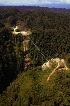 Pont-pipeline des gorges de Hegigio, Papou-Nouvelle Guinée
