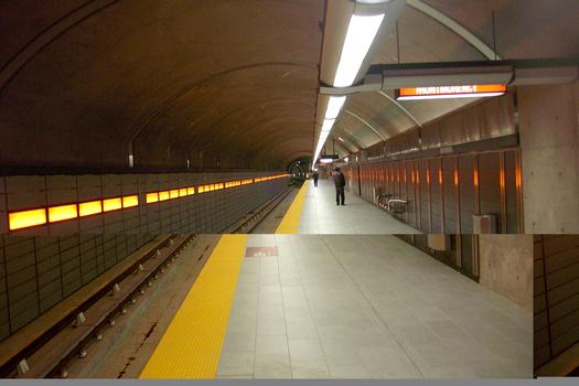 Métro von Montreal - Orange Linie - Bahnhof Henri-Bourassa