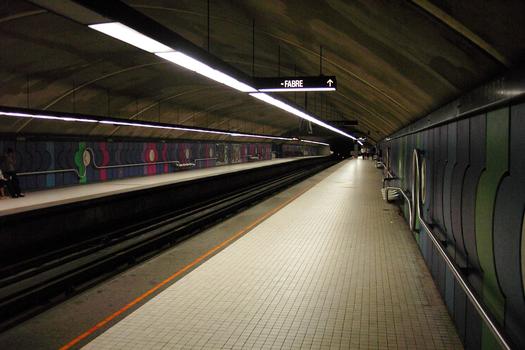 Métro von Montreal - Blaue Linie - Bahnhof Fabre