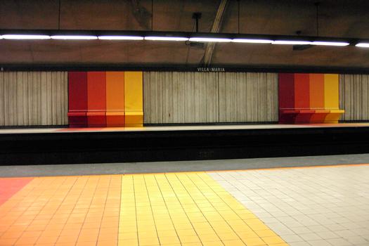 Station Villa-Maria; Détails et couleurs de la station. 08/31 Ligne Orange Métro de Montréal