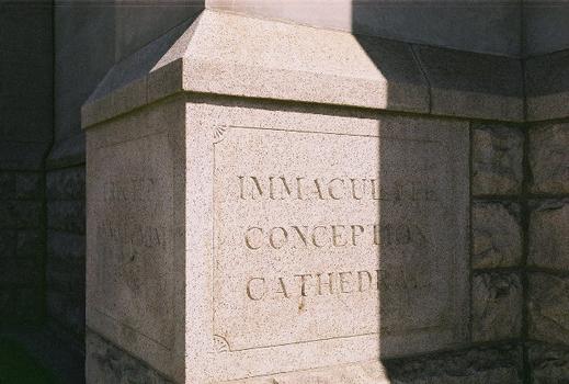 Basilica of the Immaculate Conception. The cornerstone