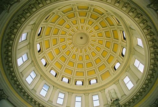 The interior of the dome of the capitol