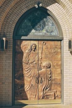 Saint Peter's Catholic Church - Relief on the main door