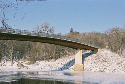 Views of the Bloomington Ferry Trail Bridge. This trail is part of a network of trails that runs through the Minnesota River wildlife refuge
