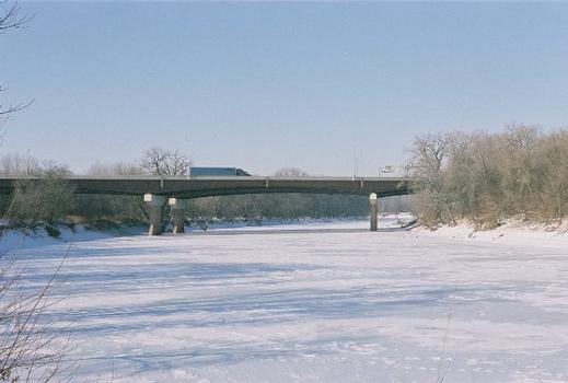 Views of the Bloomington Ferry Bridge crossing the Minnesota River