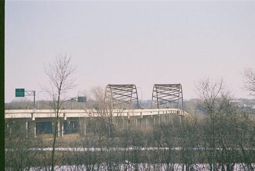 Views of the Cedar Avenue Bridge crossing the Minnesota River