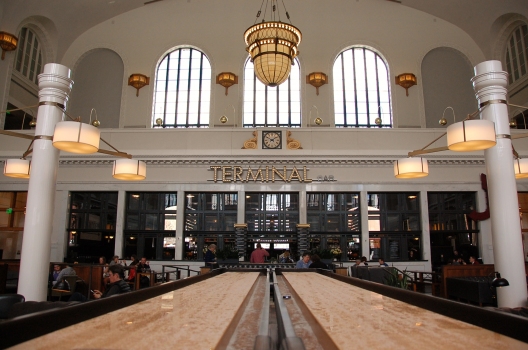 Interior of the recently remodeled Union Station (Denver.)