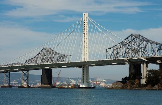 San Francisco-Oakland Bay Bridge (East) View from Treasure Island