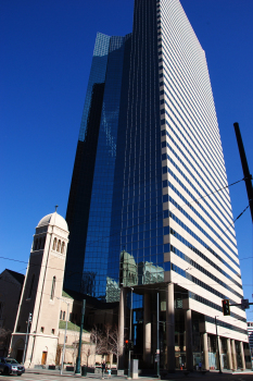 1999 Broadway; With Holy Ghost Catholic Church on the left