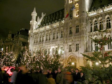 Façade de l'hôtel de ville de Bruxelles