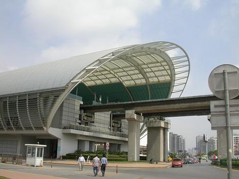 Shanghai Transrapid - gare terminale en ville