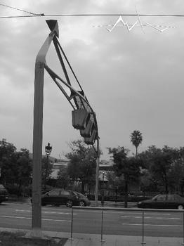 Signalanlage der Avenida Diagonal Norte in Barcelona