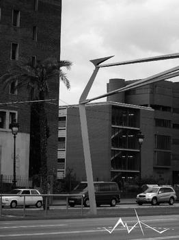 Traffic Signs, Avda. Diagonal, Barcelona, Spain by Santiago Calatrava