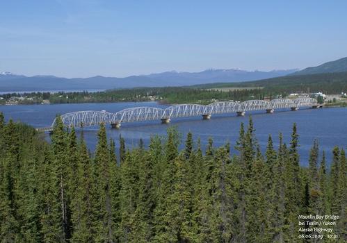 Nisutlin Bay Bridge bei Teslin / Yukon, Alaska Highway