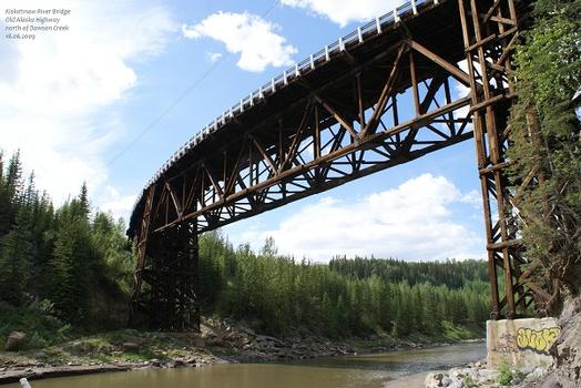 Kiskatinaw River Bridge, Old Alaska Highway, nördlich von Dawson Creek / British Columbia
