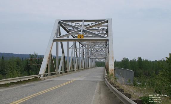 Upper Liard River Bridge, Alaska Highway westlich von Watson Lake / Yukon