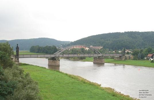 Carolabrücke über die Elbe in Bad Schandau