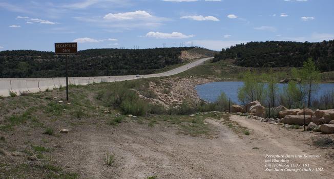 Recapture Dam bei Blanding in San Juan County / Utah