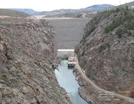 Blue Mesa Dam in Gunnison County, Colorado