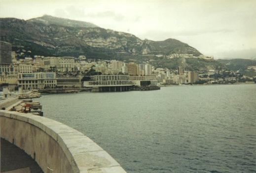 Vue avant les travaux d'Extension du Port de la Condamine, Principauté de Monaco