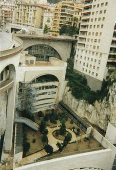 La nouvelle gare de Monaco - Monte Carlodans le Vallon des Gaumates