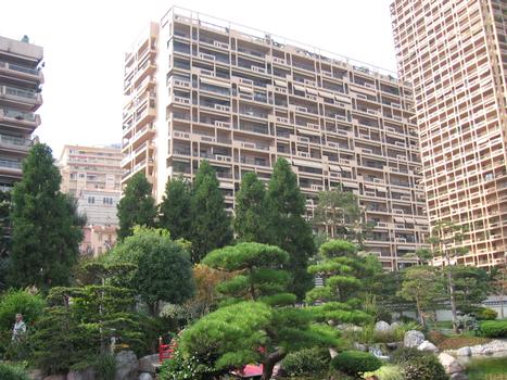 Houston Palacevue depuis le Jardin Japonnais, Principauté de Monaco