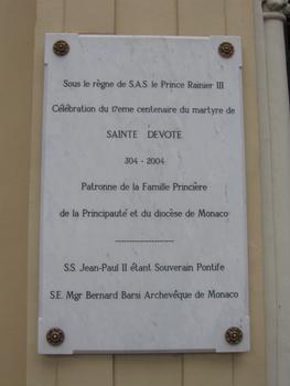 Eglise Sainte Dévote, Principauté de Monaco