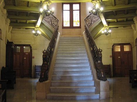 Palais de justiceEscalier menant au 1er étage, Principauté de Monaco: Palais de justice Escalier menant au 1er étage, Principauté de Monaco