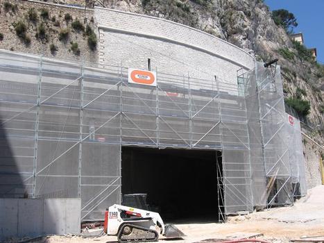 Débouché du Tunnel T33 au niveau de l'Avenue Pasteur, Principauté de Monaco