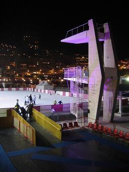 Stade nautique Rainier IIItransformé en patinoire en hiver, Principauté de Monaco : Stade nautique Rainier III transformé en patinoire en hiver, Principauté de Monaco