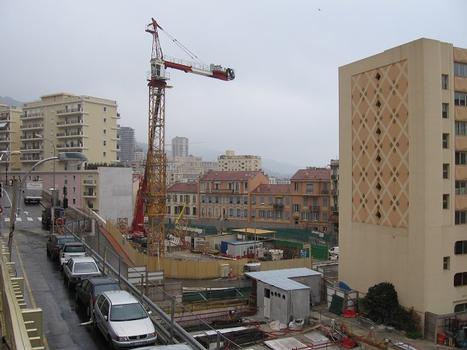 Lycée Technique et HôtelierInstallation du chantier, Principauté de Monaco: Lycée Technique et Hôtelier Installation du chantier, Principauté de Monaco