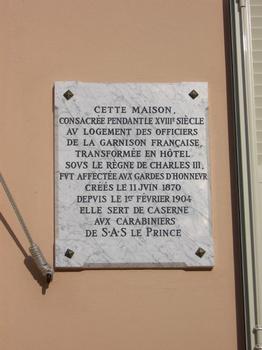 Caserne des carabiniers du Prince, Principauté de Monaco