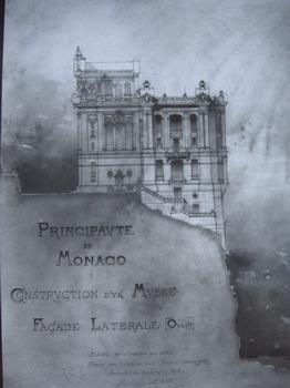 Musée OcéanographiqueProjet de la façade latérale Ouest, Principauté de Monaco: Musée Océanographique Projet de la façade latérale Ouest, Principauté de Monaco
